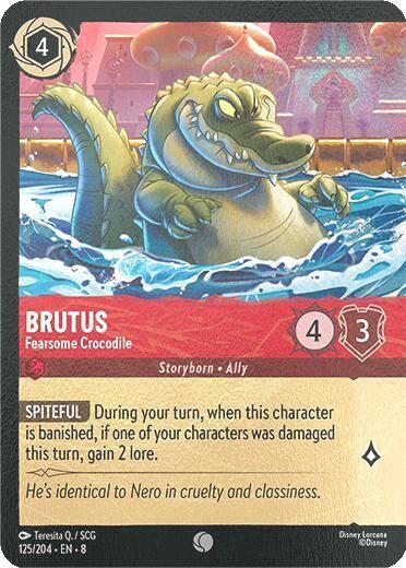 Brutus - Fearsome Crocodile (Extended Art) - 125/204 [Reign of Jafar] [Cold Foil]