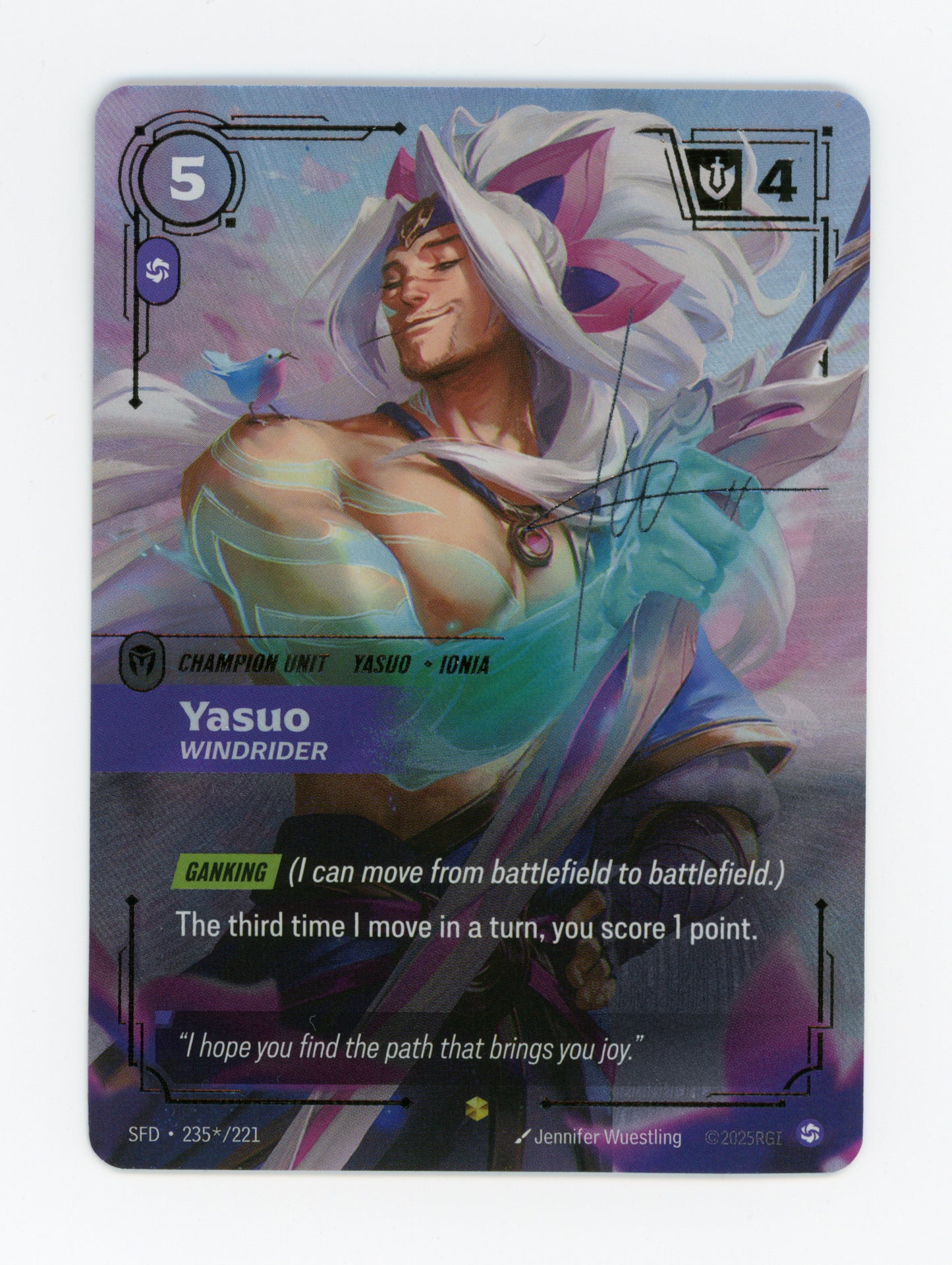 Yasuo, Windrider — Signature|Foil — ID 19756