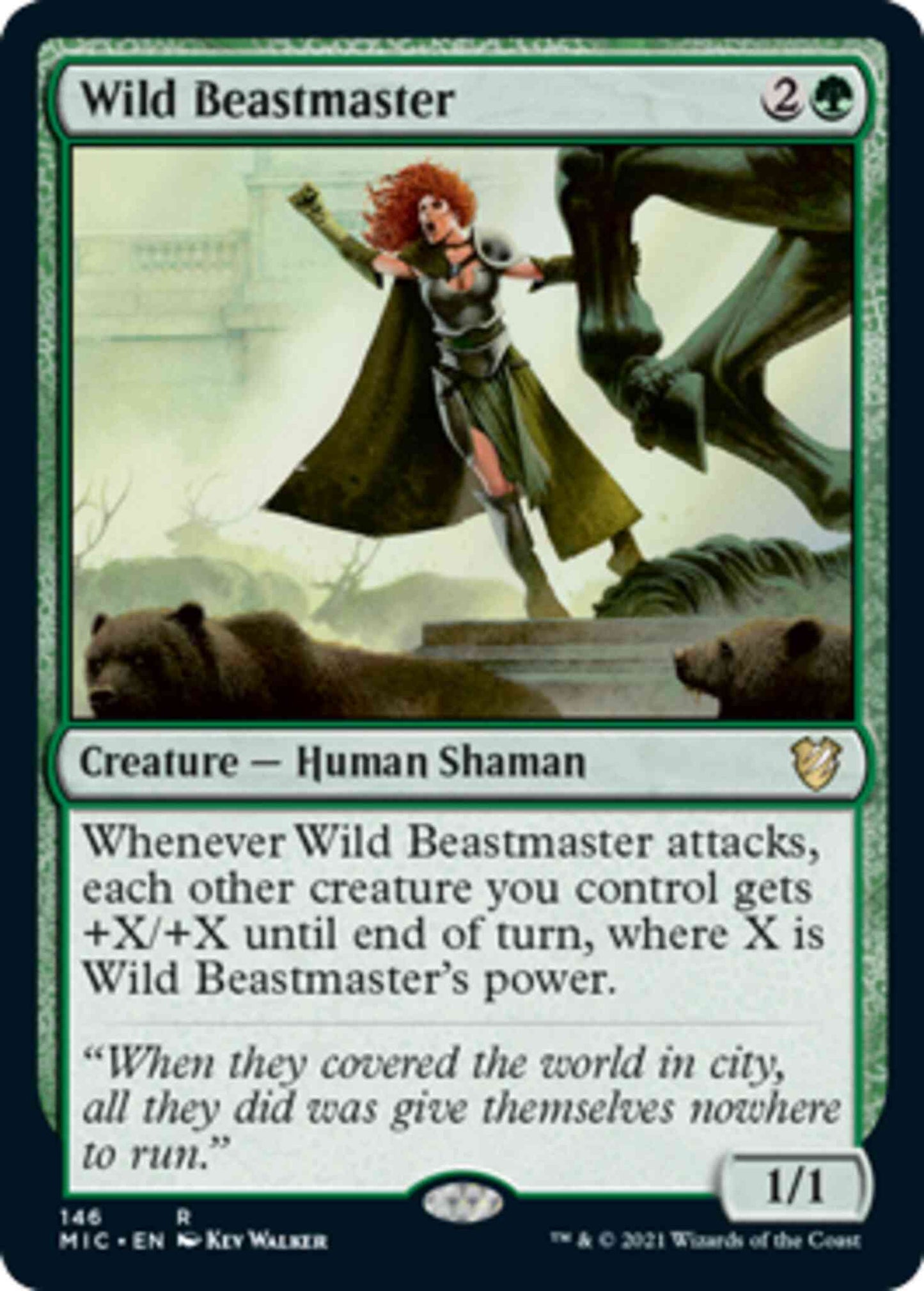 Wild Beastmaster [146] [Innistrad: Midnight Hunt: Commander] [Non-Foil]