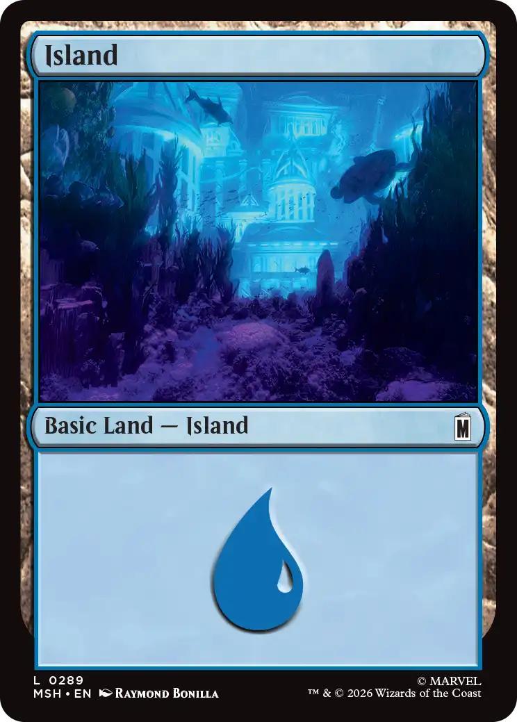 Island [289] [Marvel Super Heroes] [Non-Foil]
