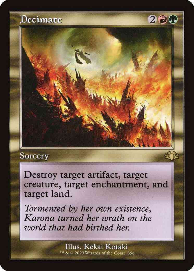 Decimate [356] [Retro Frame] [Dominaria Remastered] [Non-Foil]