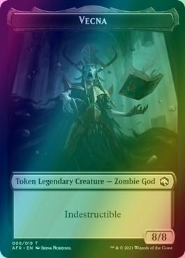 Dog Illusion Token (03) // Vecna Token (08) [Adventures in the Forgotten Realms: Tokens] [Foil]