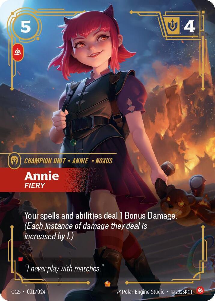 Annie - Fiery - 001/024 [Origins: Proving Grounds] [Non-Foil]