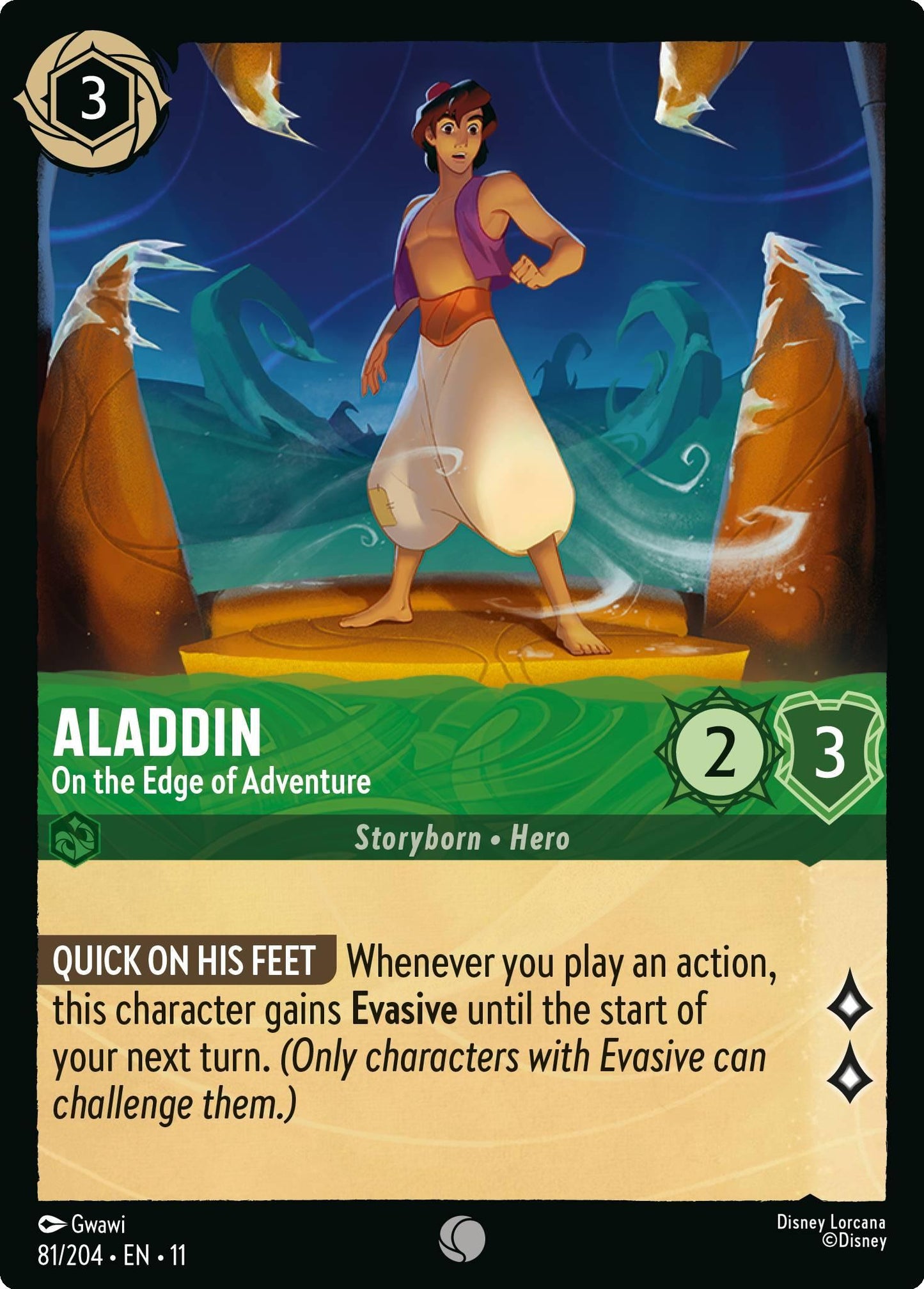 Aladdin - On the Edge of Adventure - 81/204 [Winterspell] [Non-Foil]