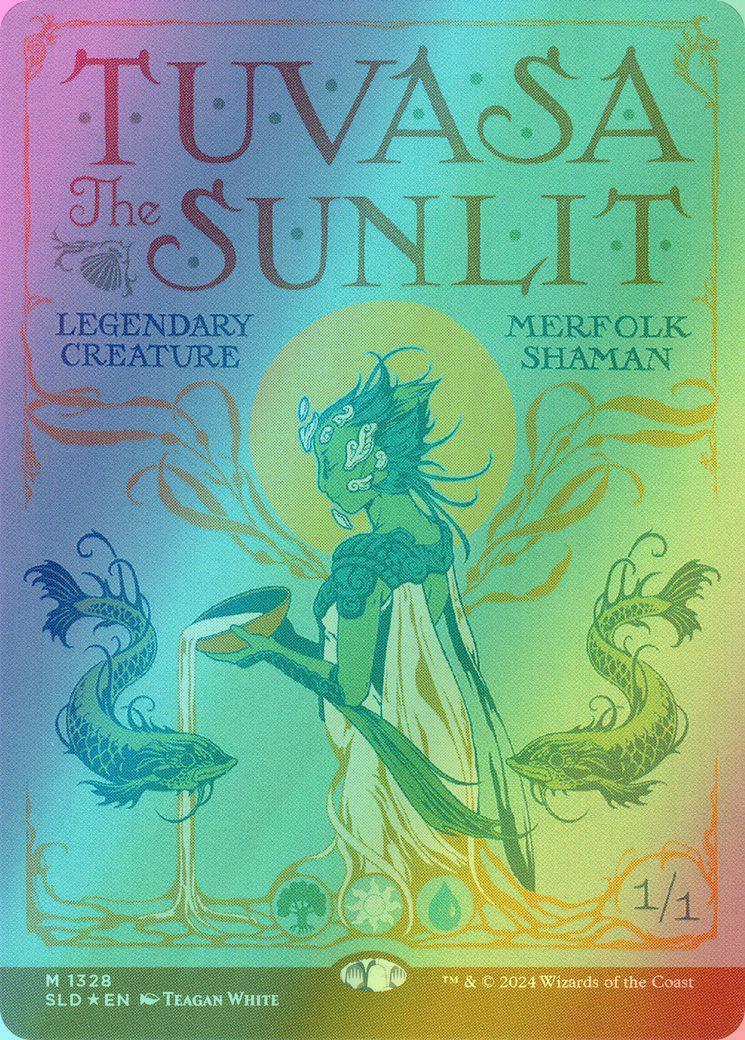 Tuvasa the Sunlit // Tuvasa the Sunlit [1328] [Borderless] [The Fairest Drop of All] [Secret Lair Drop] [Foil]