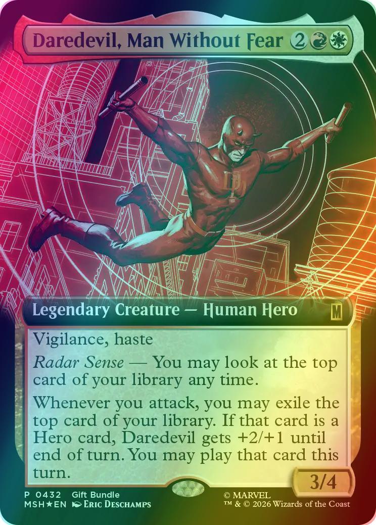 Daredevil, Man Without Fear [432] [Extended Art] [Bundle] [Marvel Super Heroes] [Foil]