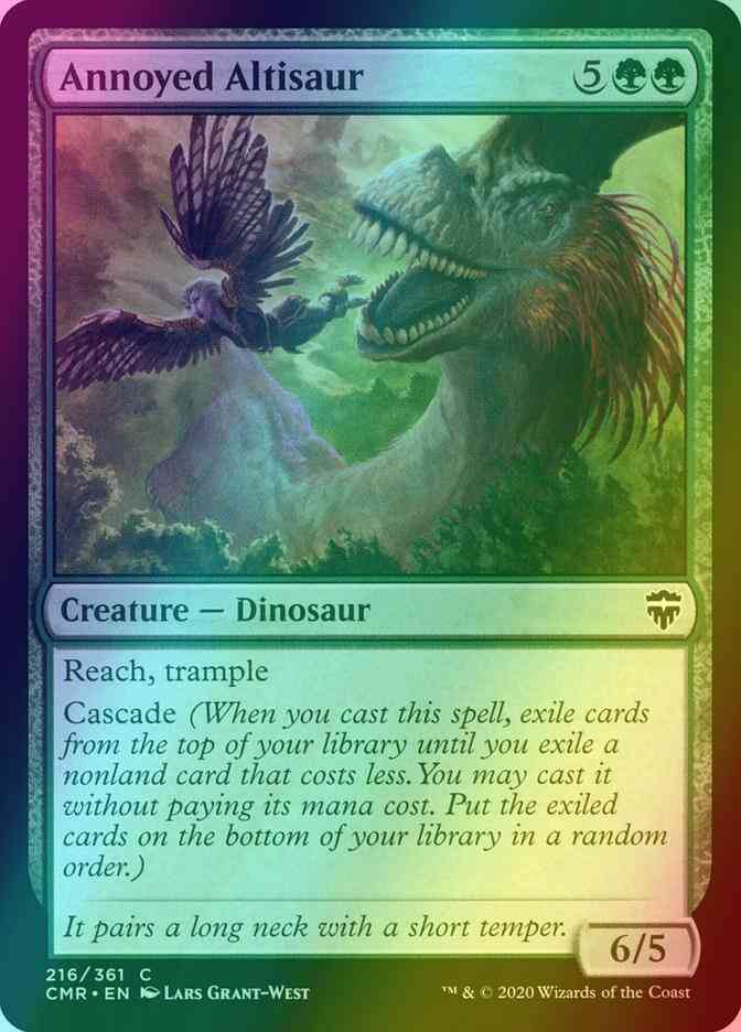 Annoyed Altisaur [216] [Commander Legends] [Foil]