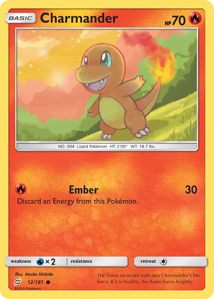 Charmander - 12/181 - Common [sm9-12] [Reverse Holo]