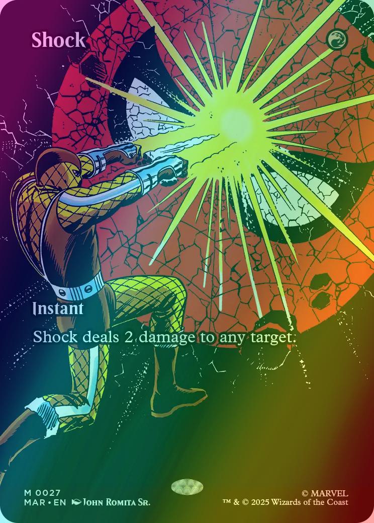 Shock [27] [Borderless] [Source Material] [Marvel Universe] [Foil]