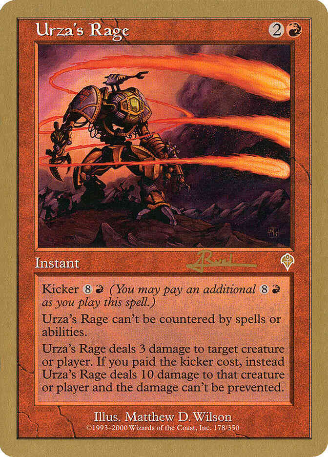 Urza's Rage [ar178] [Antoine Ruel] [World Championship Decks 2001] [Non-Foil]