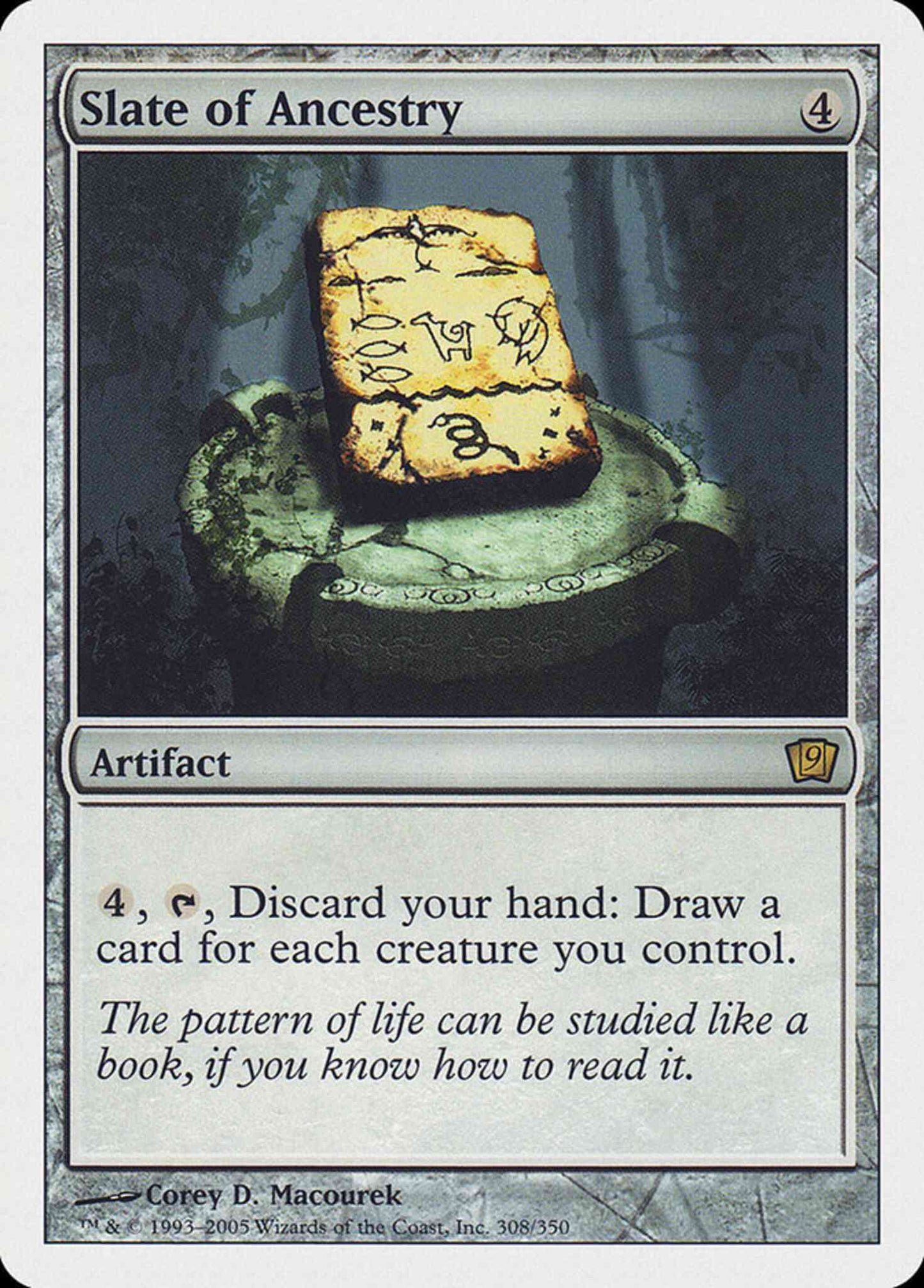 Slate of Ancestry [308] [Ninth Edition] [Non-Foil]