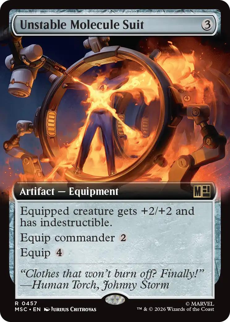 Unstable Molecule Suit [457] [Extended Art] [Marvel Super Heroes: Commander] [Non-Foil]
