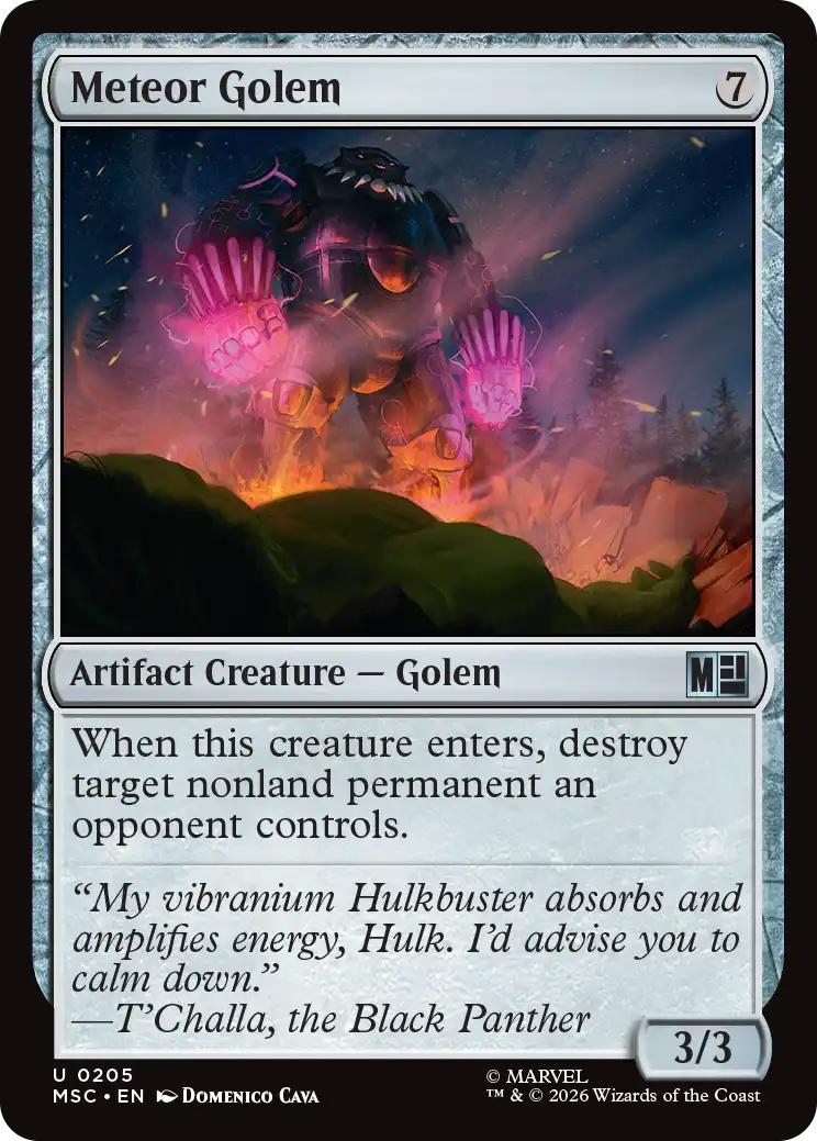 Meteor Golem [205] [Marvel Super Heroes: Commander] [Non-Foil]