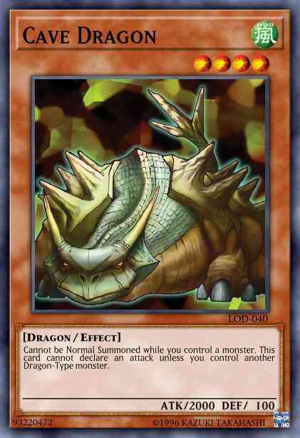 Cave Dragon - LOD-040 - Common - 1st Edition