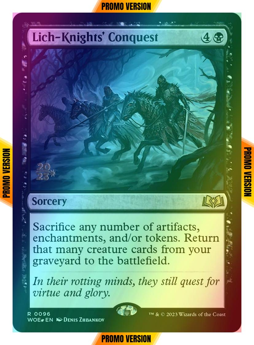 Lich-Knights' Conquest [96s] [Prerelease] [Wilds of Eldraine: Promos] [Foil]