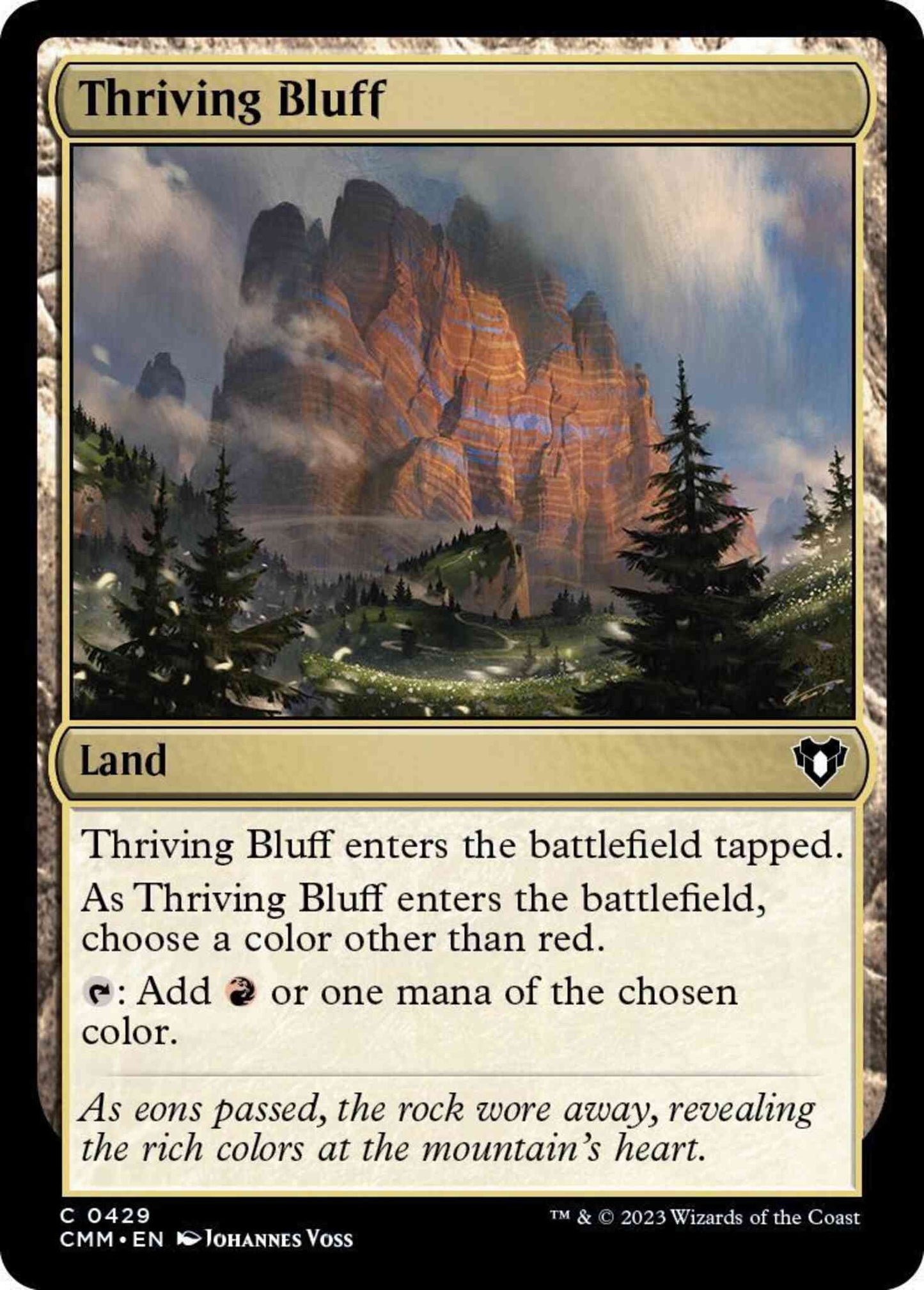 Thriving Bluff [429] [Commander Masters] [Non-Foil]