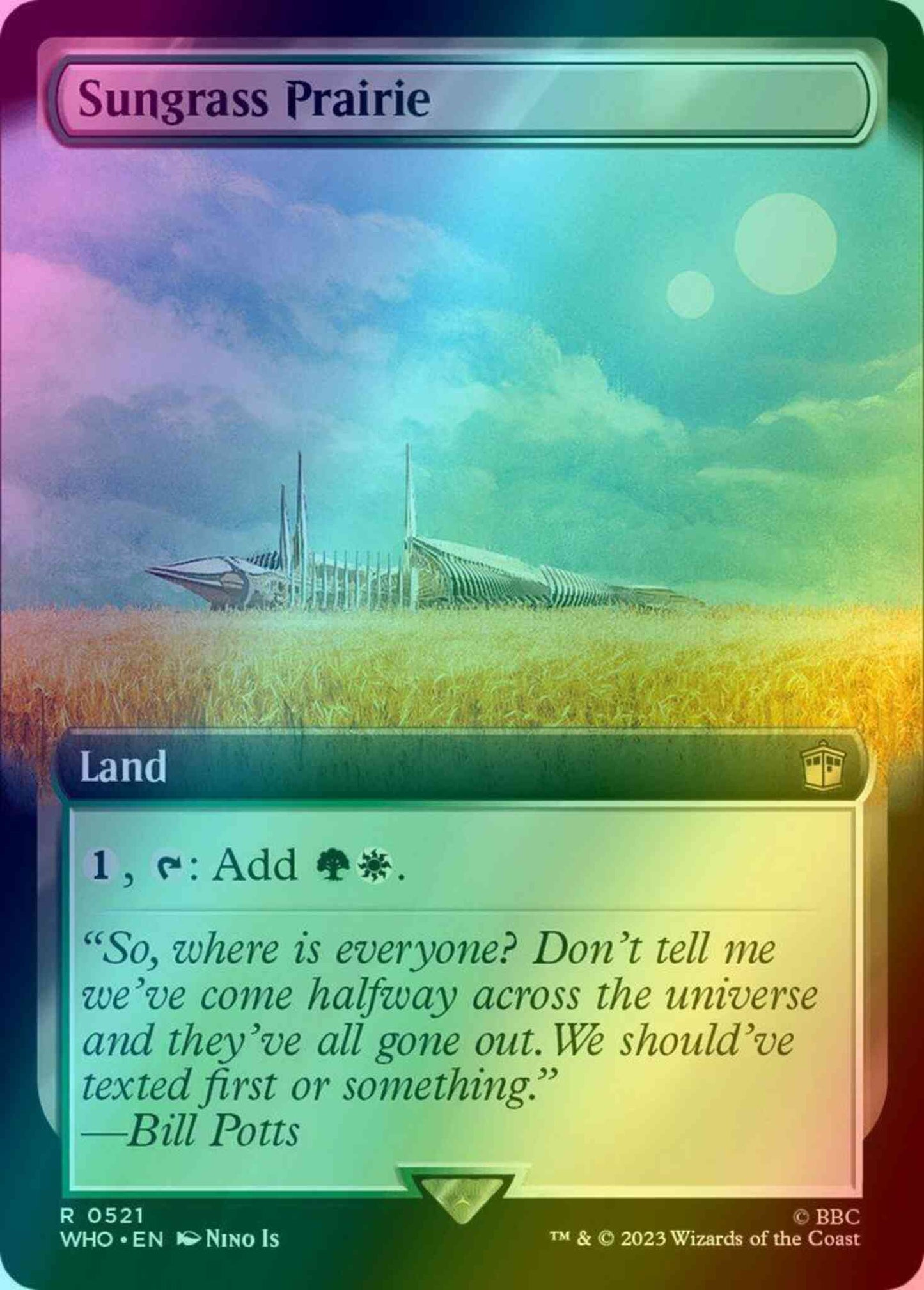 Sungrass Prairie [521] [Extended Art] [Universes Beyond: Doctor Who] [Foil]