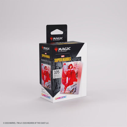 Gamegenic MTG Premium Art Sleeves - Standard Size - 105ct - Marvel Super Heroes - The Scarlet Witch