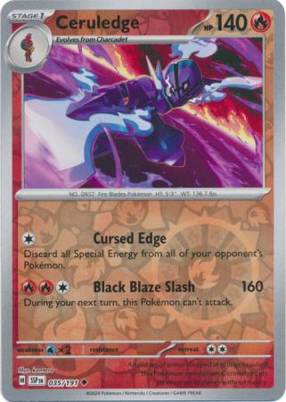 Ceruledge - 035/191 - Uncommon [sv08-035] [Reverse Holo]