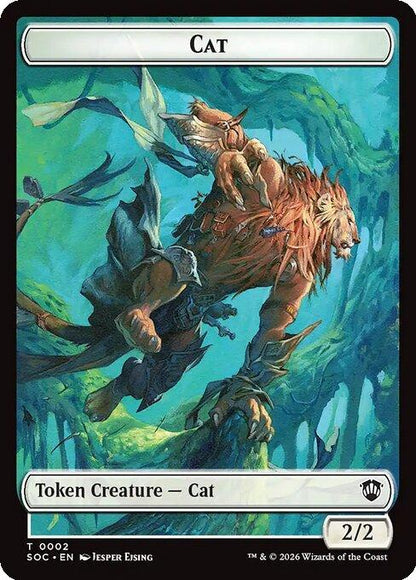 Cat Token (02) // Inkling Token (22) [Secrets of Strixhaven: Commander: Tokens] [Non-Foil]