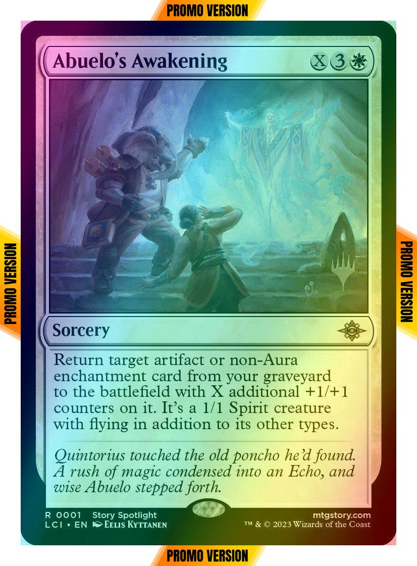 Abuelo's Awakening [1p] [Promo Pack] [The Lost Caverns of Ixalan: Promos] [Foil]