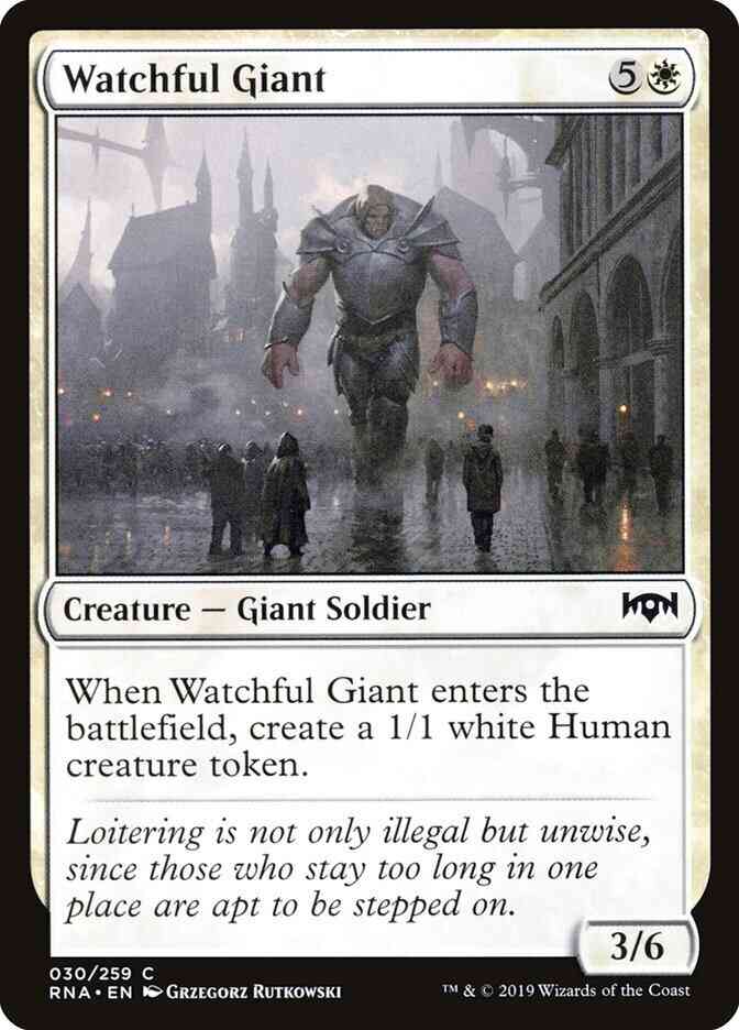 Watchful Giant [30] [Ravnica Allegiance] [Non-Foil]