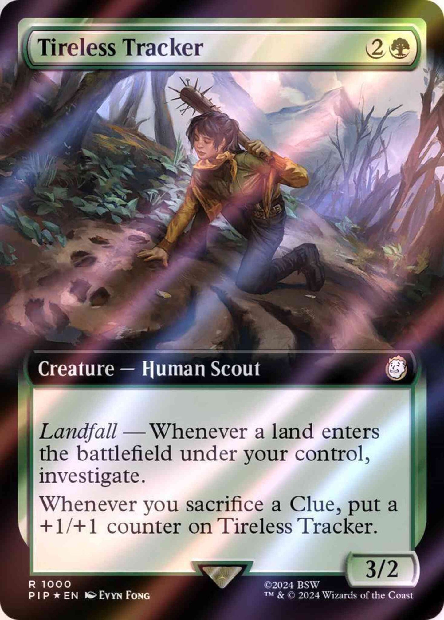 Tireless Tracker [1000] [Extended Art] [Fallout] [Surge Foil]