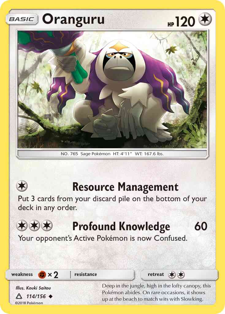 Oranguru - 114/156 - Uncommon [sm5-114] [Reverse Holo]