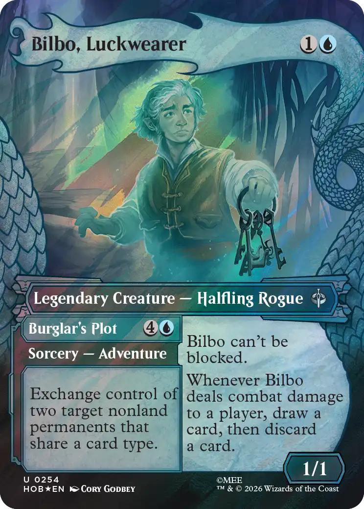 Bilbo, Luckwearer [254] [Borderless] [Dragon Hoard] [The Hobbit] [Surge Foil]