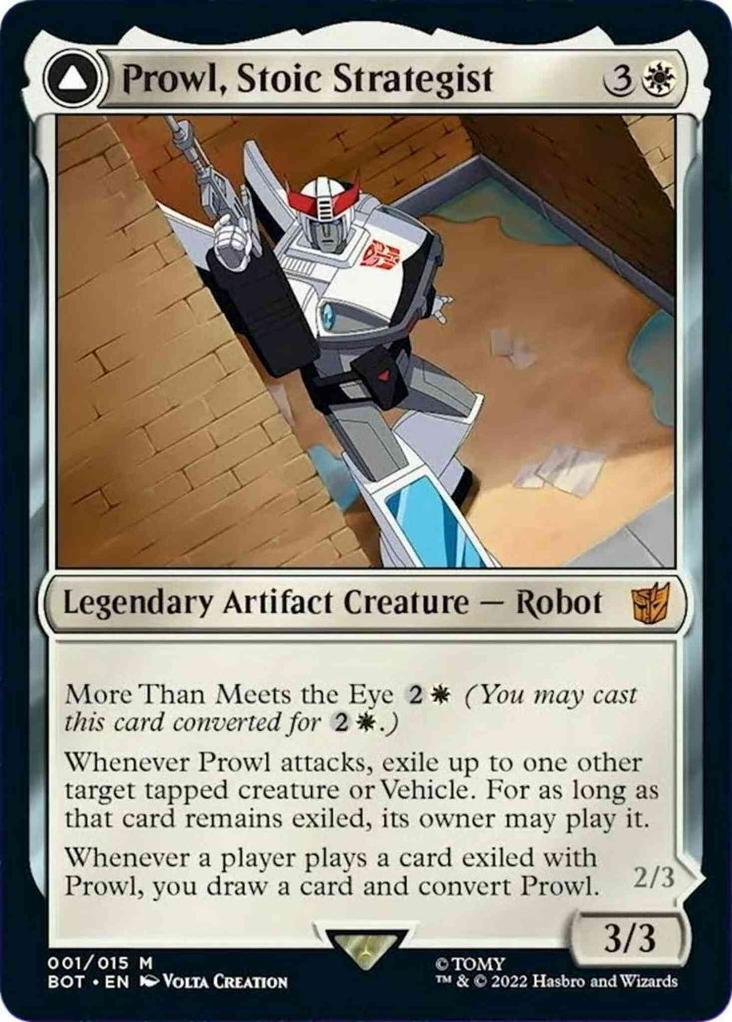 Prowl, Stoic Strategist // Prowl, Pursuit Vehicle [1] [Universes Beyond: Transformers] [Non-Foil]