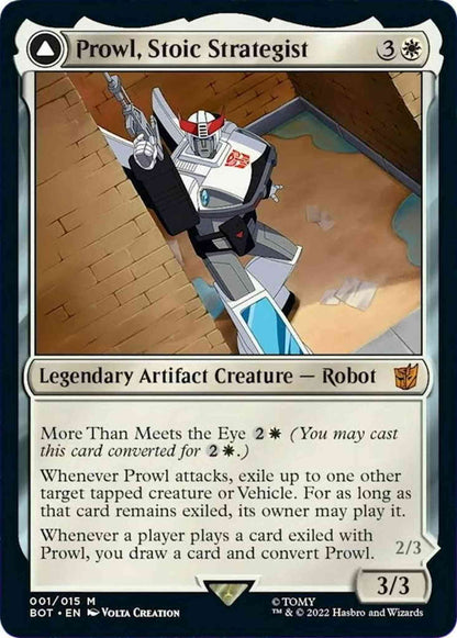Prowl, Stoic Strategist // Prowl, Pursuit Vehicle [1] [Universes Beyond: Transformers] [Non-Foil]