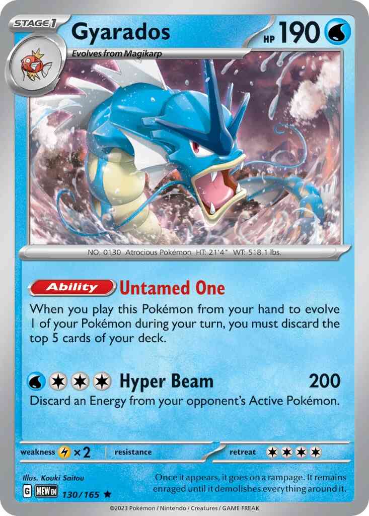 Gyarados - 130/165 - Rare [sv035-130] [Holo]