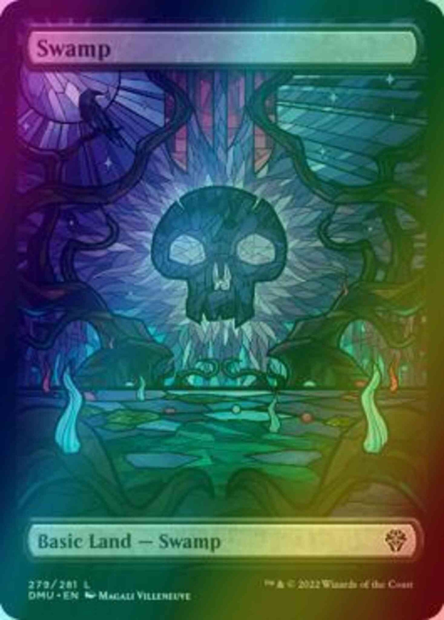 Swamp [279] [Full Art] [Stained Glass Showcase] [Dominaria United] [Foil]