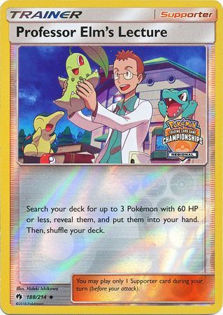 Professor Elm's Lecture - 188/214 - Regional Championships Promo [Reverse Holo]