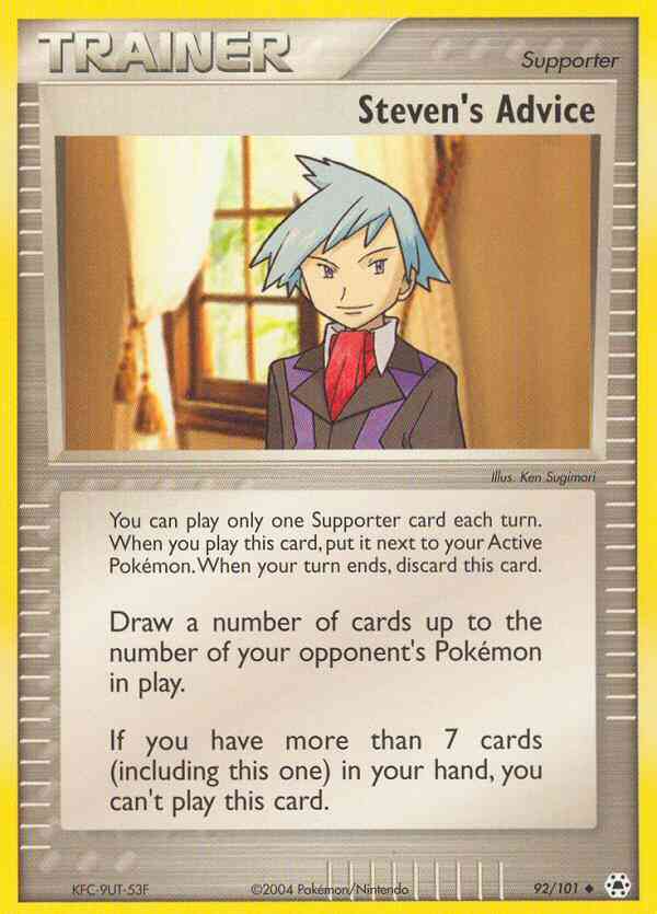 Steven's Advice - 92/101 - Uncommon [ex5-92] [Reverse Holo]