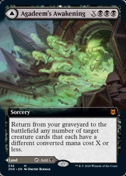 Agadeem's Awakening // Agadeem, the Undercrypt [336] [Extended Art] [Zendikar Rising] [Non-Foil]