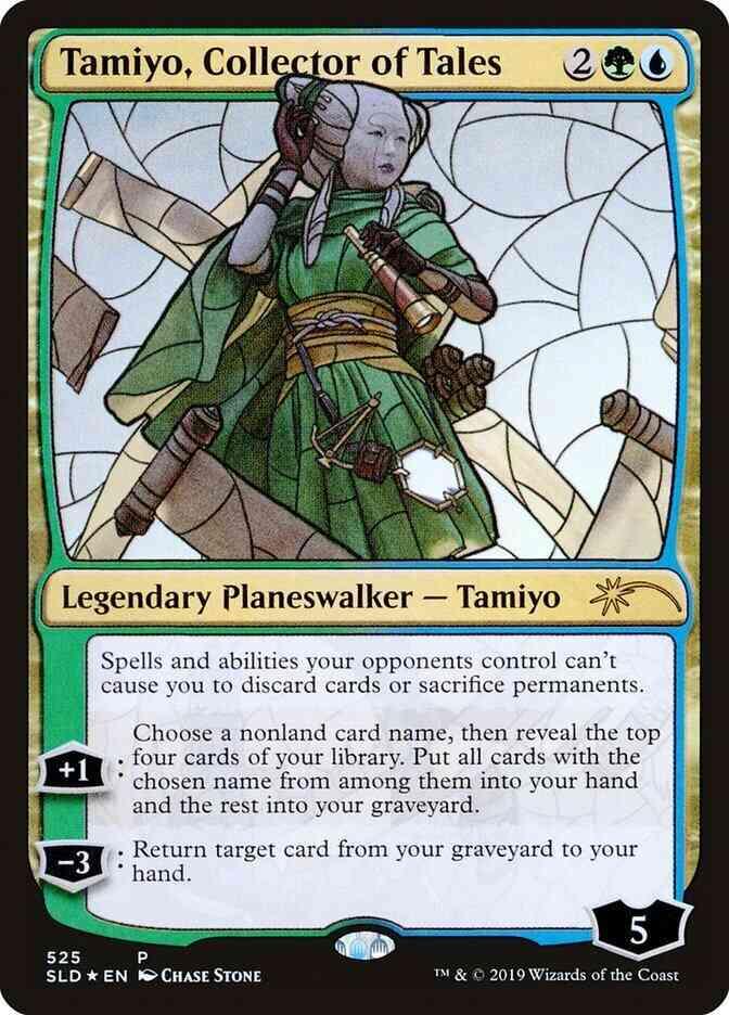 Tamiyo, Collector of Tales [0525] [Stained Glass] [Secret Lair Drop] [Foil]