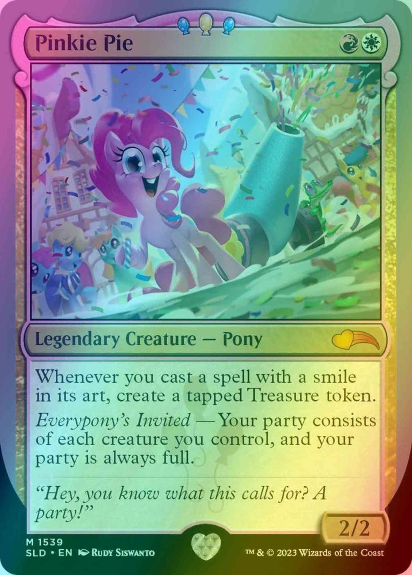 Pinkie Pie [1539] [Ponies: The Galloping 2] [Secret Lair Drop] [Foil]