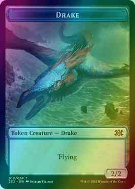 Drake Token (10) // Knight Token (05) [Double Masters 2022: Tokens] [Foil]