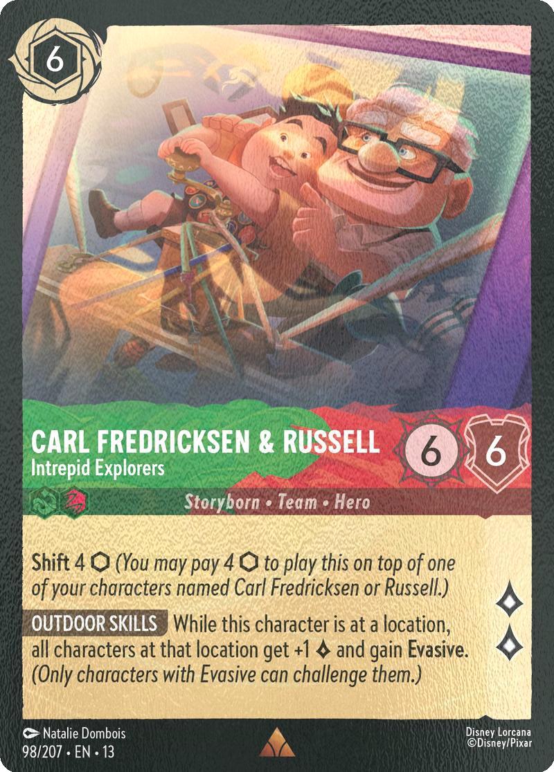 Carl Fredricksen & Russell - Intrepid Explorers - 98/204 [Attack of the Vine!] [Cold Foil]