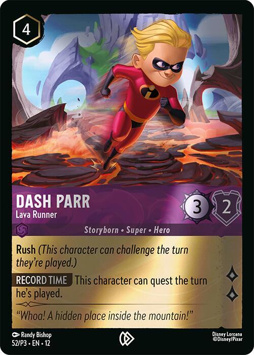 Dash Parr - Lava Runner - 52/P3 [Disney Lorcana Promo Cards] [Cold Foil]