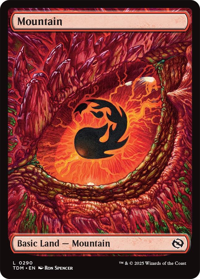Mountain [290] [Full Art] [Dragon's Eye] [Tarkir: Dragonstorm] [Non-Foil]