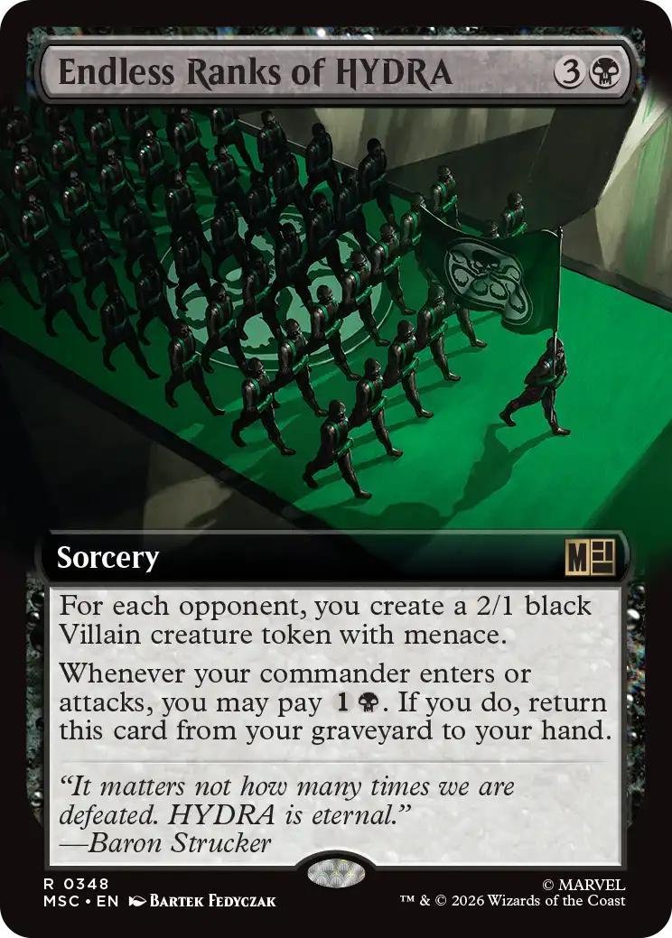 Endless Ranks of HYDRA [348] [Extended Art] [Marvel Super Heroes: Commander] [Non-Foil]