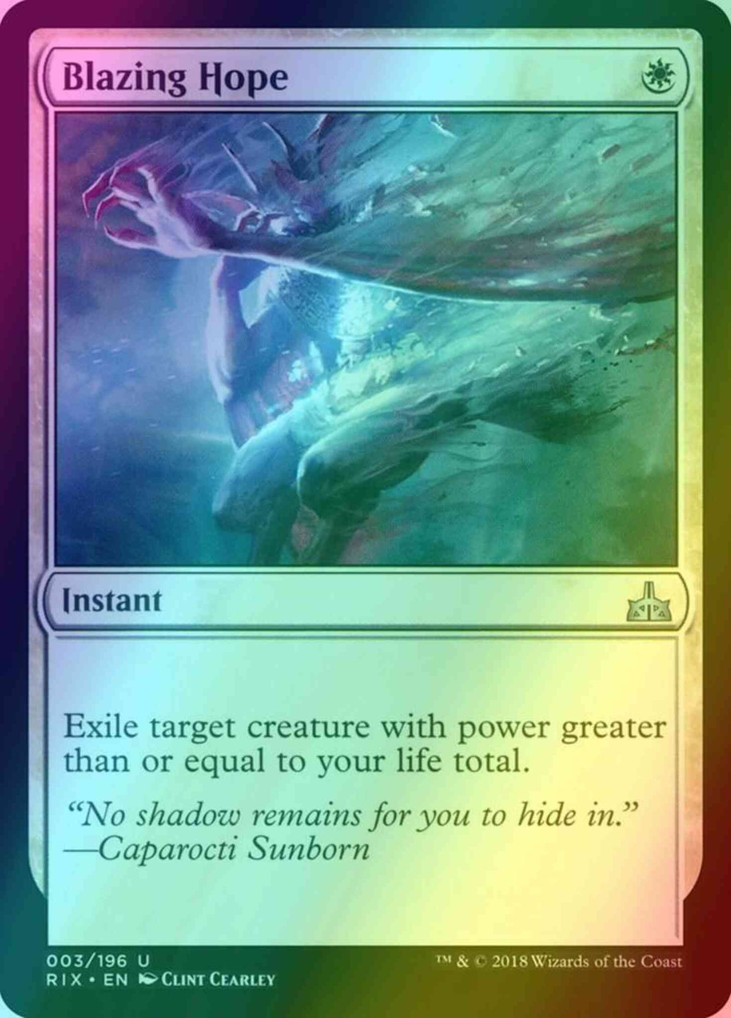 Blazing Hope [3] [Rivals of Ixalan] [Foil]