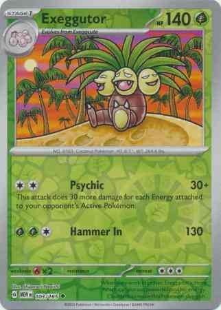 Exeggutor - 103/165 - Uncommon [sv035-103] [Reverse Holo]