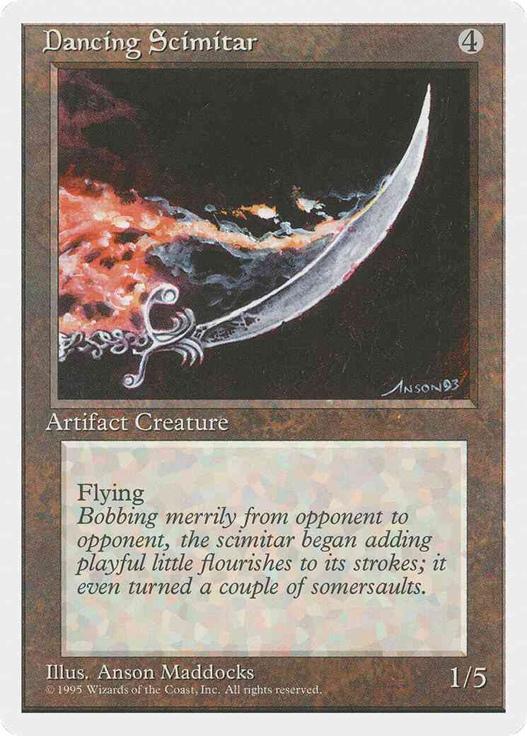 Dancing Scimitar [313] [Fourth Edition] [Non-Foil]