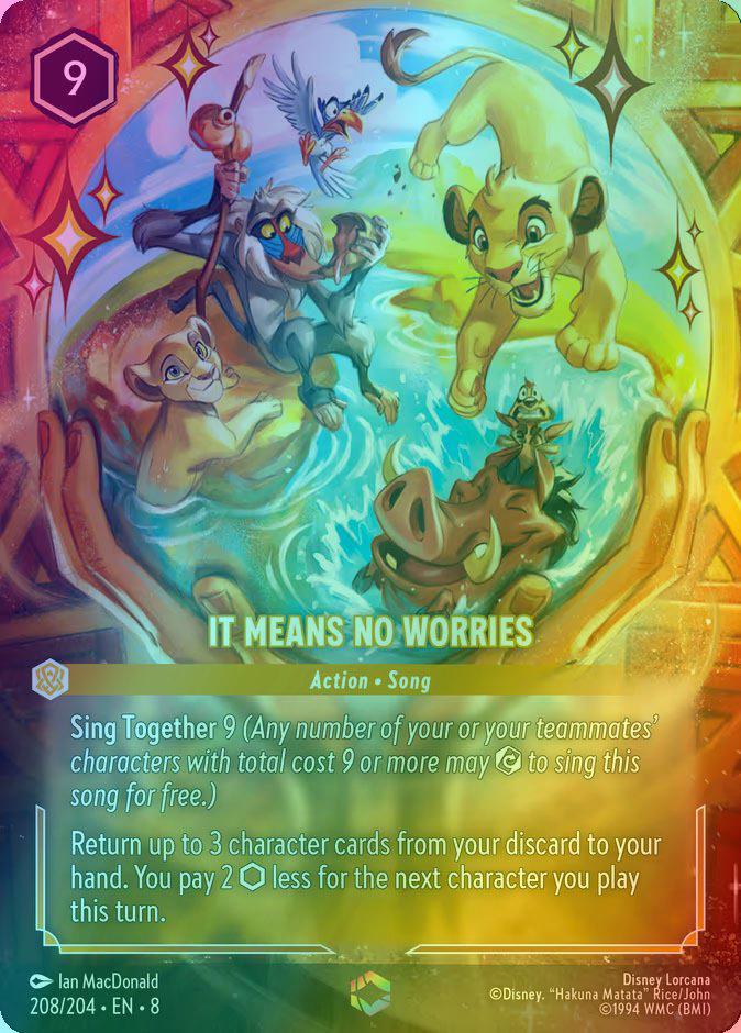 It Means No Worries (Enchanted) - 208/204 [Reign of Jafar] [Holofoil]