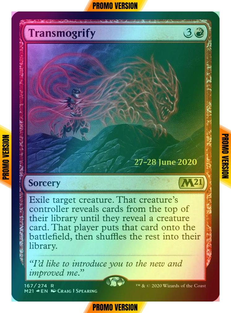 Transmogrify [Prerelease] [167s] [Core Set 2021 Promos] [Foil]