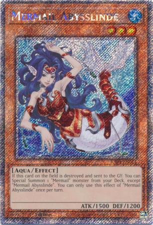 Mermail Abysslinde - RA04-EN011 - Platinum Secret Rare - 1st Edition