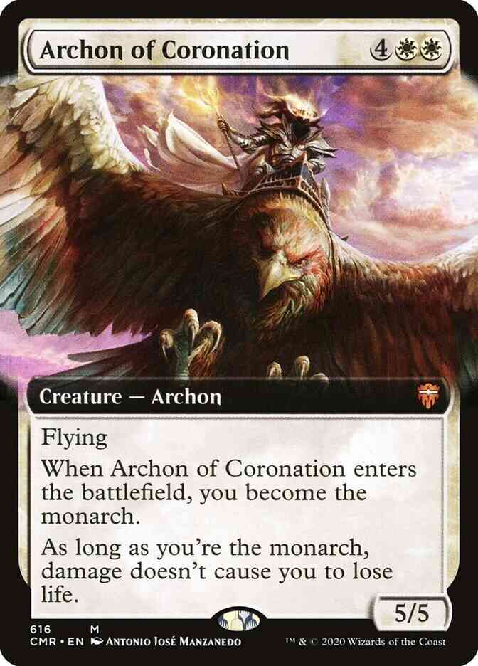 Archon of Coronation [616] [Extended Art] [Commander Legends] [Non-Foil]